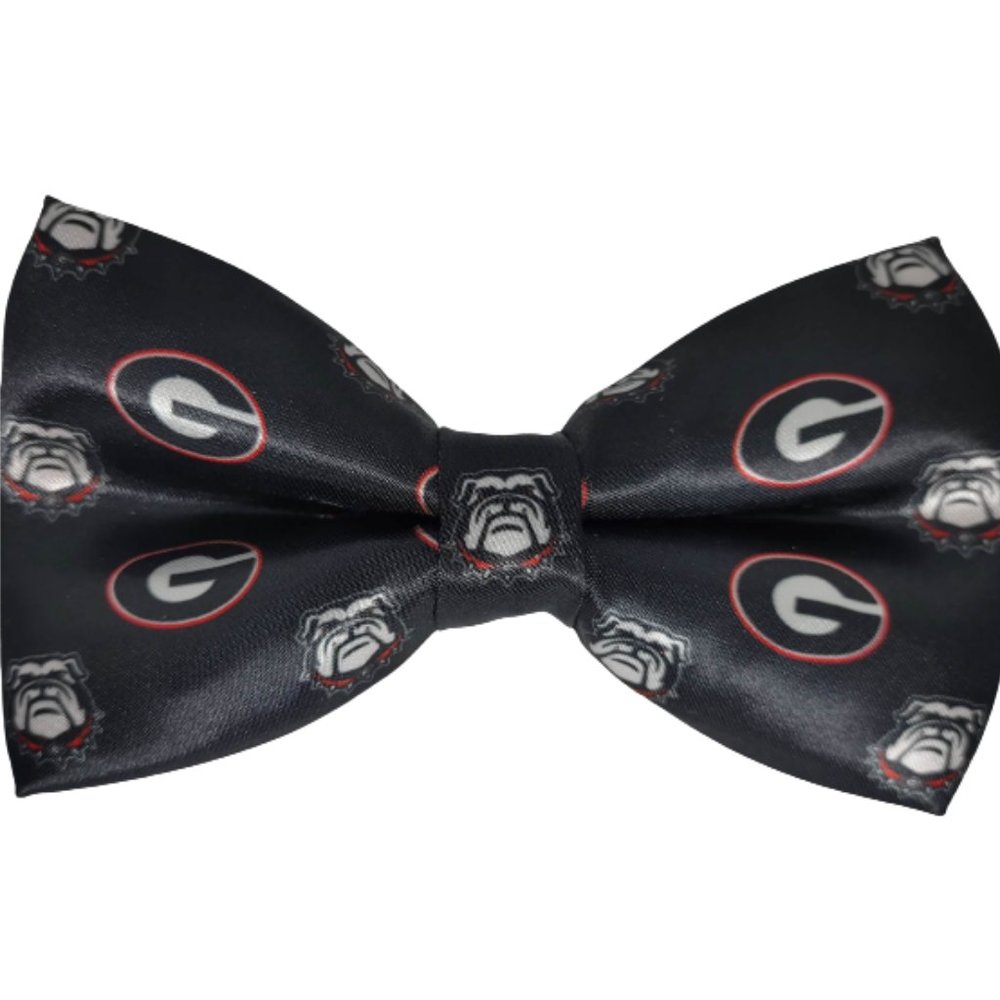 University of Georgia bow tie ,New! bow Men , Black Georgia bulldog bow tie